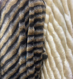 Load image into Gallery viewer, 58"  Wide Mink soft short hair 2 Tone Faux Fur Upholstery Fabric by the yard
