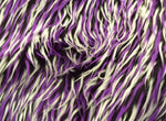 Load image into Gallery viewer, 58"  Wide White Purple and Black 3 Tone spike Faux Fur Upholstery Fabric by the yard
