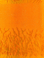 Load image into Gallery viewer, Neon orange sequin stretch velvet with feathers , 4-Way stretch  fabric by the yard 60" Wide
