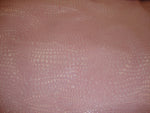 Load image into Gallery viewer, Pink Crocodile Embossed Faux Leather | Textured Vinyl Fabric | Upholstery, Crafts, Bags, Shoes, Décor by the Yard
