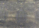 Load image into Gallery viewer, Bronze brown Big alligator embossed Vinyl Leather upholstery fabric
