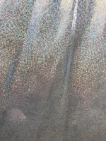 Load image into Gallery viewer, White holographic 4-Way Stretch  Mystique Spandex  Fabric by the yard 60 " Wide
