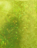 Load image into Gallery viewer, Neon yellow shattered Metallic Spandex Hologram fabric per yard
