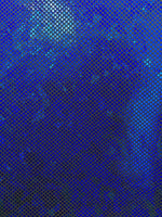 Load image into Gallery viewer, Royal /Black shattered Metallic Spandex Hologram fabric per yard
