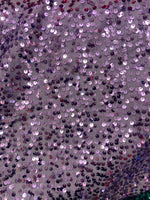 Load image into Gallery viewer, Purple /Lavender seqiun on taffeta fabric 56” wide sold by the yard
