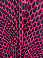 Load image into Gallery viewer, Hot Pink geometric spandex 4-way stretch 58/60” Sold by the YD
