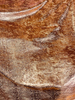 Load image into Gallery viewer, Bronze 4 way stretch pearl Snake  2 tone 58" wide
