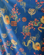 Load image into Gallery viewer, Dragon flowers Spandex fabric 60” wide
