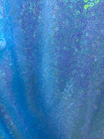 Load image into Gallery viewer, Turquoise glitz Mini Disc Glitz Sequin Fabric /54" Wide By The Yard
