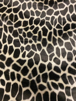 Load image into Gallery viewer, brown Giraffe Animal print Velboa Fabric BY THE YARD 60" Wide Drapery, Upholstery, Clothing Fabric
