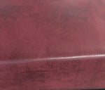 Load image into Gallery viewer, Burgundy Distressed look Faux Vinyl upholstery fabric per yard
