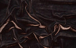 Load image into Gallery viewer, Brown Stretch Velvet Fabric By The Yard | 58’’ wide
