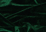 Load image into Gallery viewer, Hunter green Stretch Velvet Fabric By The Yard | 58’’ wide
