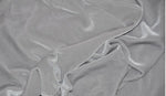 Load image into Gallery viewer, Silver Stretch Velvet Fabric By The Yard | 58’’ wide
