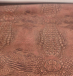 Load image into Gallery viewer, Redwood Big alligator embossed Vinyl Leather upholstery fabric
