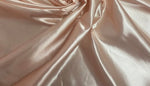 Load image into Gallery viewer, Blush Bridal heavy shiny Satin Fabric none stretch by the Yard  60" Wide
