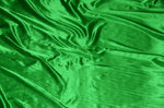 Load image into Gallery viewer, Kelly green charmeuse satin polyester fabric  60" wide
