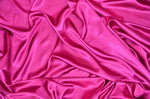 Load image into Gallery viewer, Fuchsia charmeuse silky soft polyester fabric  60" wide
