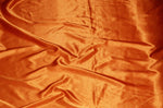 Load image into Gallery viewer, Orange charmeuse silky soft polyester fabric  60" wide
