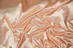 Load image into Gallery viewer, Peach charmeuse silky soft polyester fabric  60" wide
