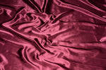 Load image into Gallery viewer, Burgundy charmeuse silky soft polyester fabric  60" wide
