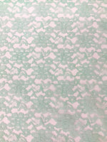 Load image into Gallery viewer, Mint rachelle lace flower mesh sheer polyester by the yard
