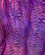 Load image into Gallery viewer, Tiger Purple mystique spandex 4 way stretch 60" wide
