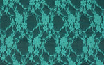 Load image into Gallery viewer, Jade Vintage Stretch Floral Lace fabric 4 way  By The Yard
