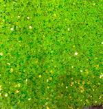 Load image into Gallery viewer, Lime Sequin on Stretch Velvet 4-Way stretch fabric by the yard 60" Wide

