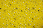 Load image into Gallery viewer, Yellow bandana cotton print paisley print 58"/59" By yard
