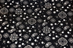 Load image into Gallery viewer, Black bandana cotton print paisley print 58"/59" By yard
