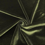 Load image into Gallery viewer, Dark Olive 60" Wide 90% Spandex Stretch Velvet Fabric for Sewing Apparel Costumes Craft, Sold By The Yard.
