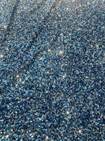 Load image into Gallery viewer, Sky blue Sequin on Stretch Velvet 4-Way stretch fabric by the yard 60" Wide
