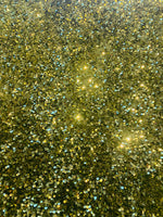 Load image into Gallery viewer, Olive Sequin on Stretch Velvet 4-Way stretch fabric by the yard 60" Wide

