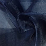 Load image into Gallery viewer, Navy 58/60" Wide 100% Polyester Soft Light Weight, Sheer, See Through Crystal Organza Fabric Cosplay Costumes, Skirts.
