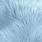Load image into Gallery viewer, Light blue Fur faux fake shaggy fabric by the yard 60" wide
