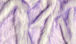 Load image into Gallery viewer, Faux Fur fake White With lavender Frosted tips fabric 60" Wide sold by the yard
