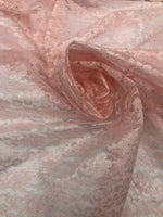 Load image into Gallery viewer, Blush rachelle lace flower mesh sheer polyester by the yard
