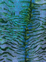 Load image into Gallery viewer, Aqua /Green mystique zebra spandex 4 way stretch 60" wide

