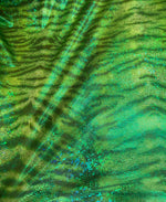 Load image into Gallery viewer, Tiger Green mystique spandex 4 way stretch 60" wide
