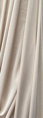 Load image into Gallery viewer, Champagne interlock 2 way stretch lining fabric, 100% polyester, 60" wide
