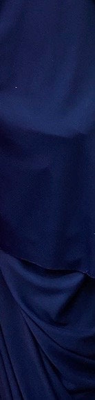Load image into Gallery viewer, Navy interlock 2 way stretch lining fabric, 100% polyester, 60" wide

