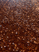 Load image into Gallery viewer, Copper Sequin on Stretch Velvet 4-Way stretch fabric by the yard 60" Wide
