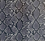 Load image into Gallery viewer, Gray Cobra Snake Embossed vinyl fabric sold by the yard 54” wide
