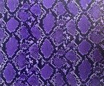 Load image into Gallery viewer, Purple Cobra Snake Embossed vinyl fabric sold by the yard 54” wide
