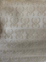 Load image into Gallery viewer, Pearl Faux vinyl lobster crab embossed upholstery fabric sold per yard 54" Wide
