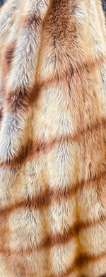 Load image into Gallery viewer, Foxtail faux Synthetic Fur upholstery Fabric by the yard 60" wide
