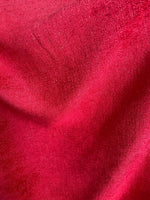 Load image into Gallery viewer, Bright red chenille upholstery fabric  BY THE YARD 56" wide
