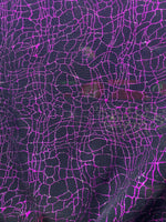 Load image into Gallery viewer, Crackle design on mesh four way stretch fabric sold by the yard
