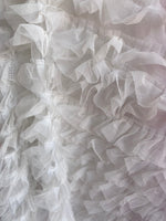 Load image into Gallery viewer, Soft double sided Ruffled Fabric Draping Craft Wedding Party Decor Fabric dress  58" wide
